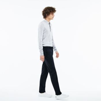 Lacoste Slim Fit Stretch Twill Chino Pants - Kalhoty Pánské Tmavě Blankyt Blankyt | CZ-KXc37V